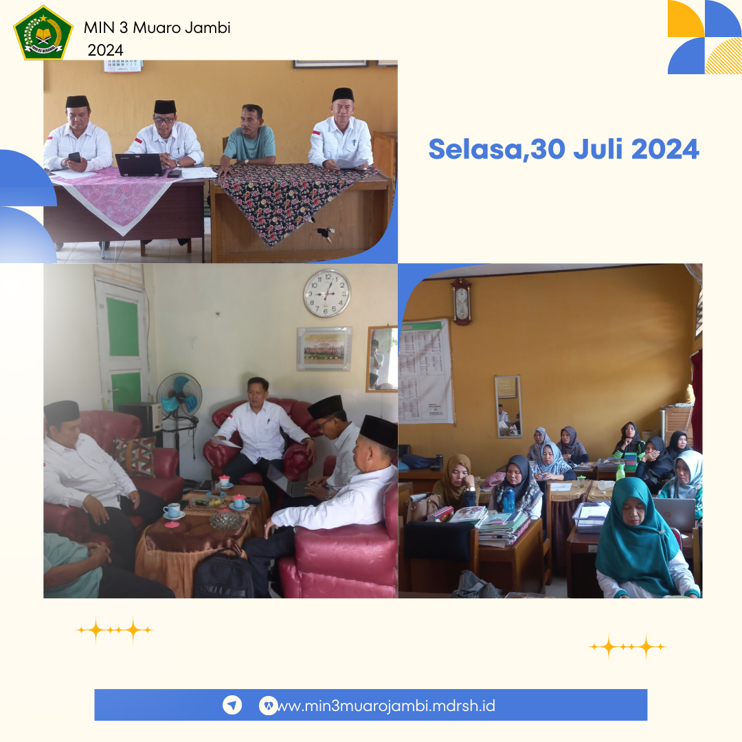 Tingkatkan Mutu Pendidikan Min 3 Muaro Jambi, Pengawas Madrasah Adakan Pembekalan Supervisi
